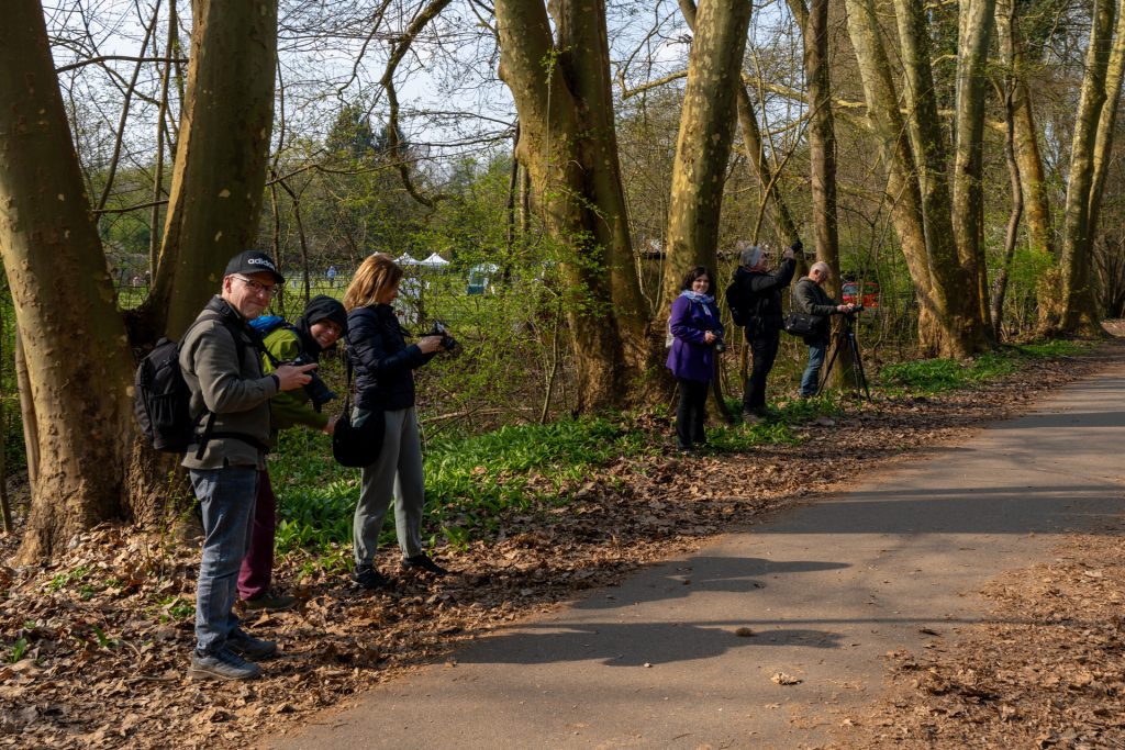 Le groupe sur le terrain